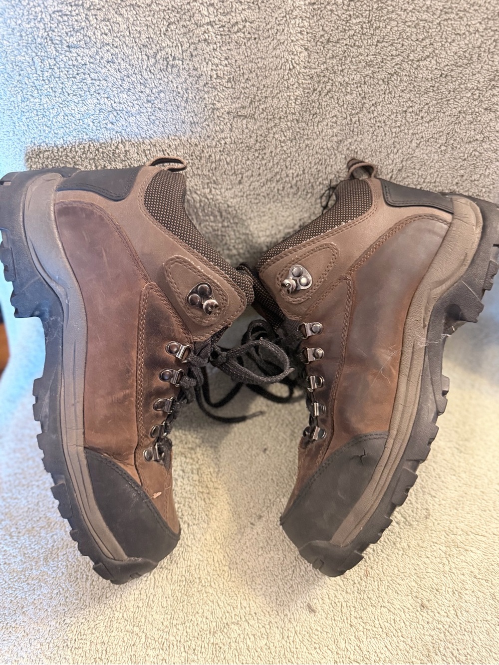 DieHard Men's Brown Leather Hiking Boots - Durable Trail Footwear - Picture 4 of 4